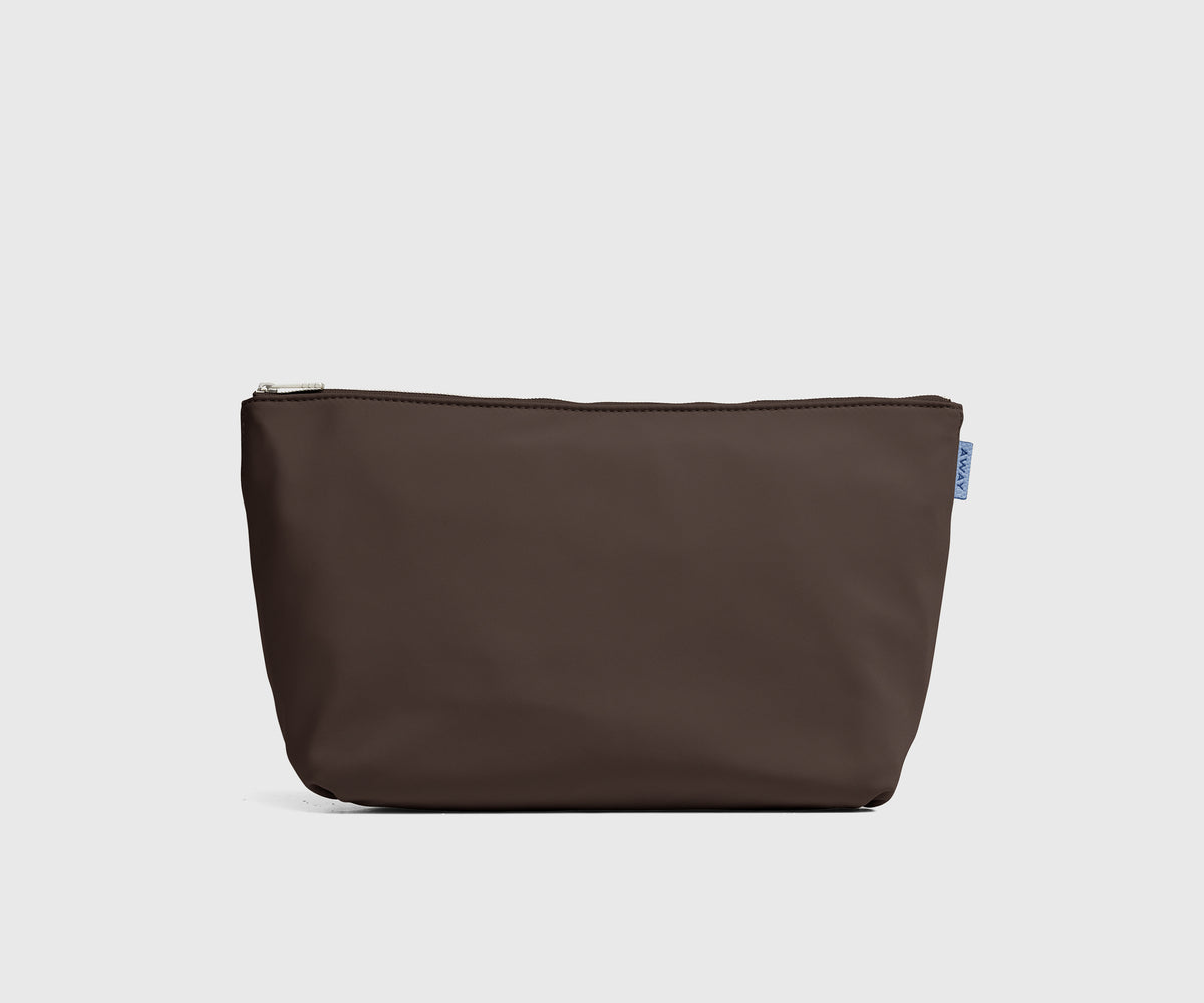 Pouch Duo in Chocolate Brown/Powder Blue