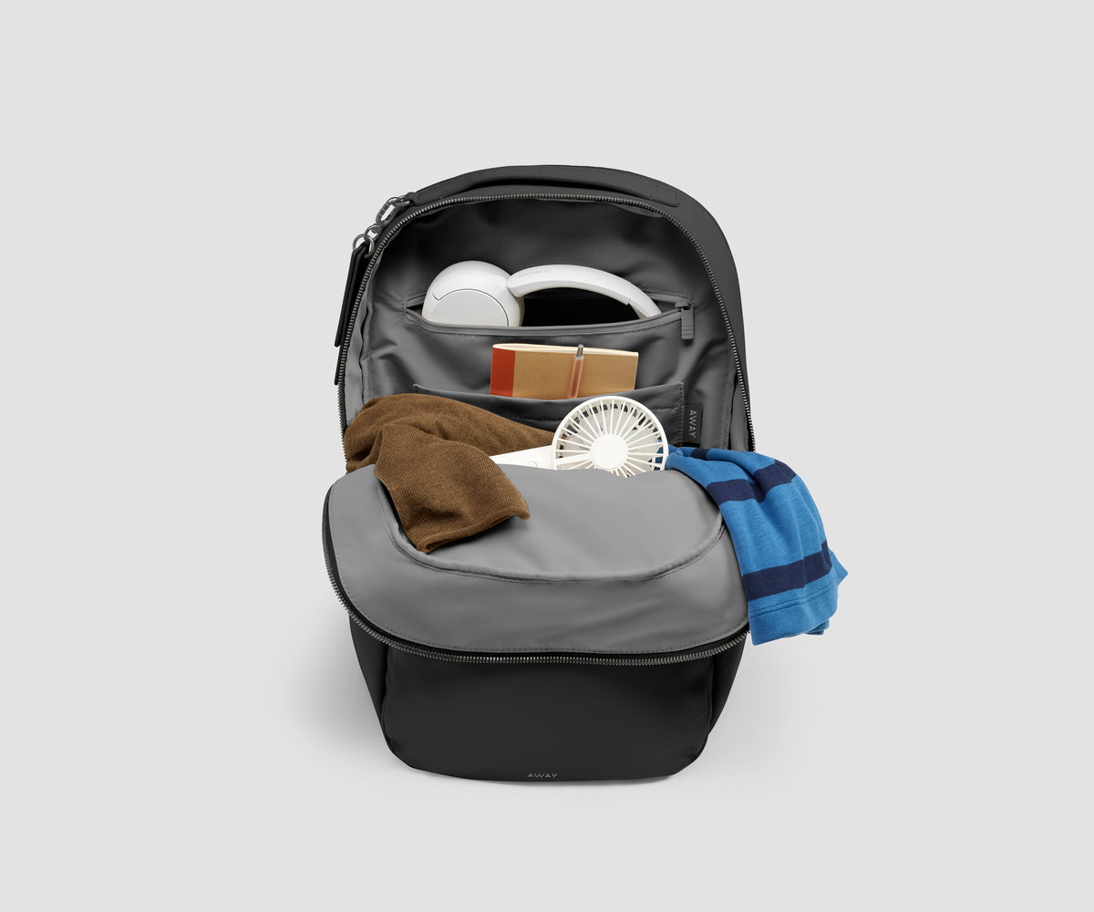 Slim Commuter Backpack in Jet Black