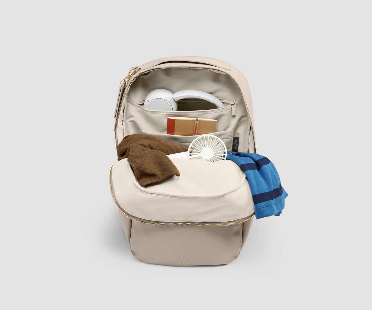 Slim Commuter Backpack in Dune Taupe