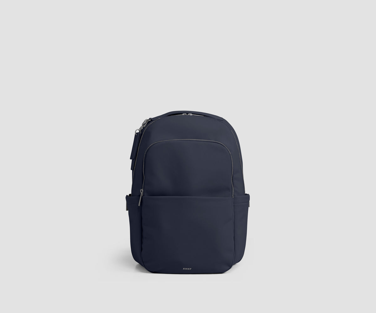 Slim Commuter Backpack in Navy Blue
