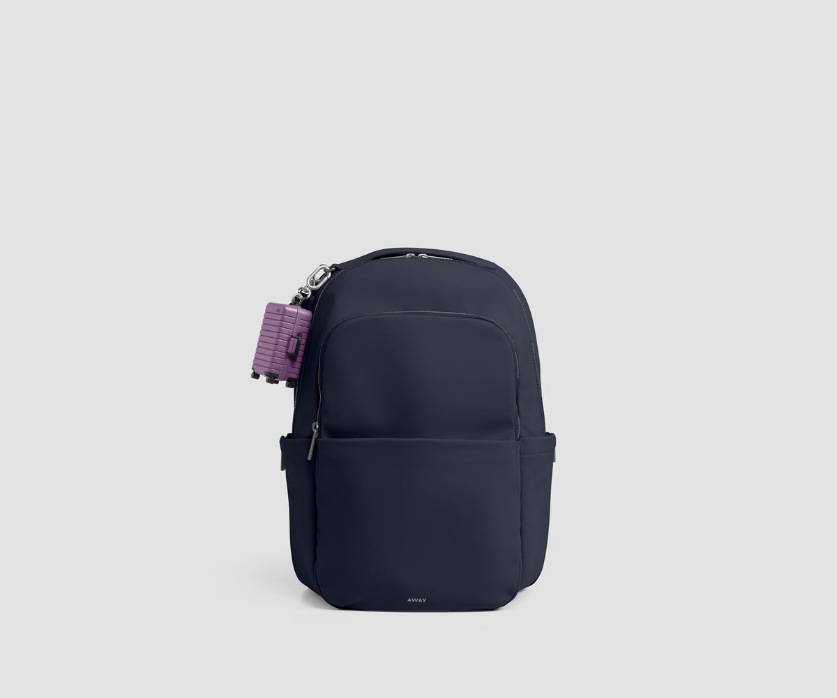Slim Commuter Backpack in Navy Blue