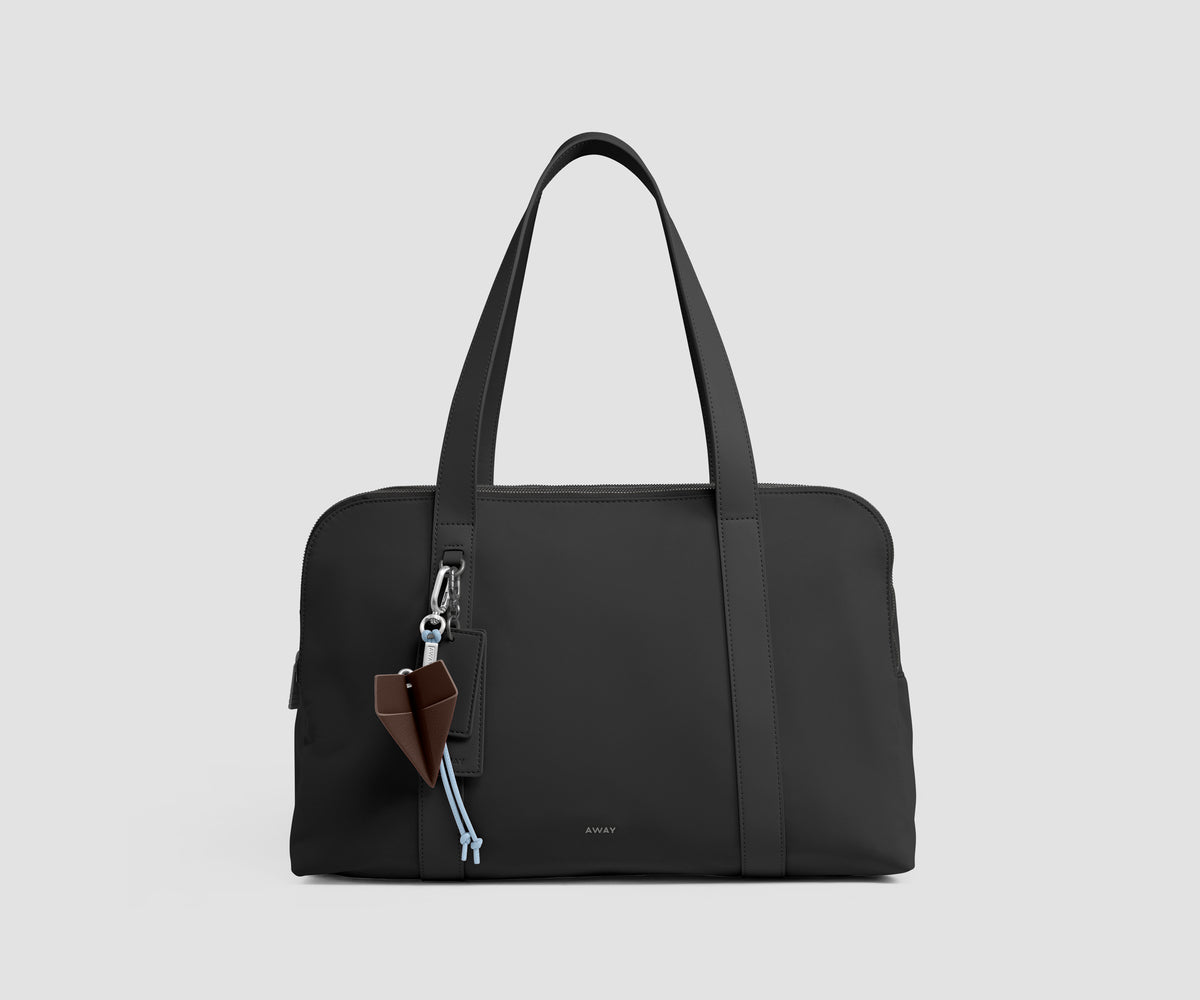 Signature Triple Zip Duffle in Jet Black
