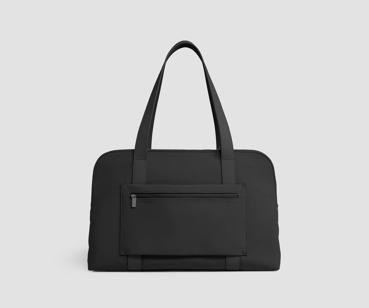 Signature Triple Zip Duffle in Jet Black