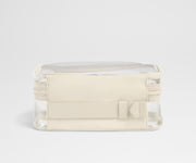 Clear Toiletry Bag in Salt White