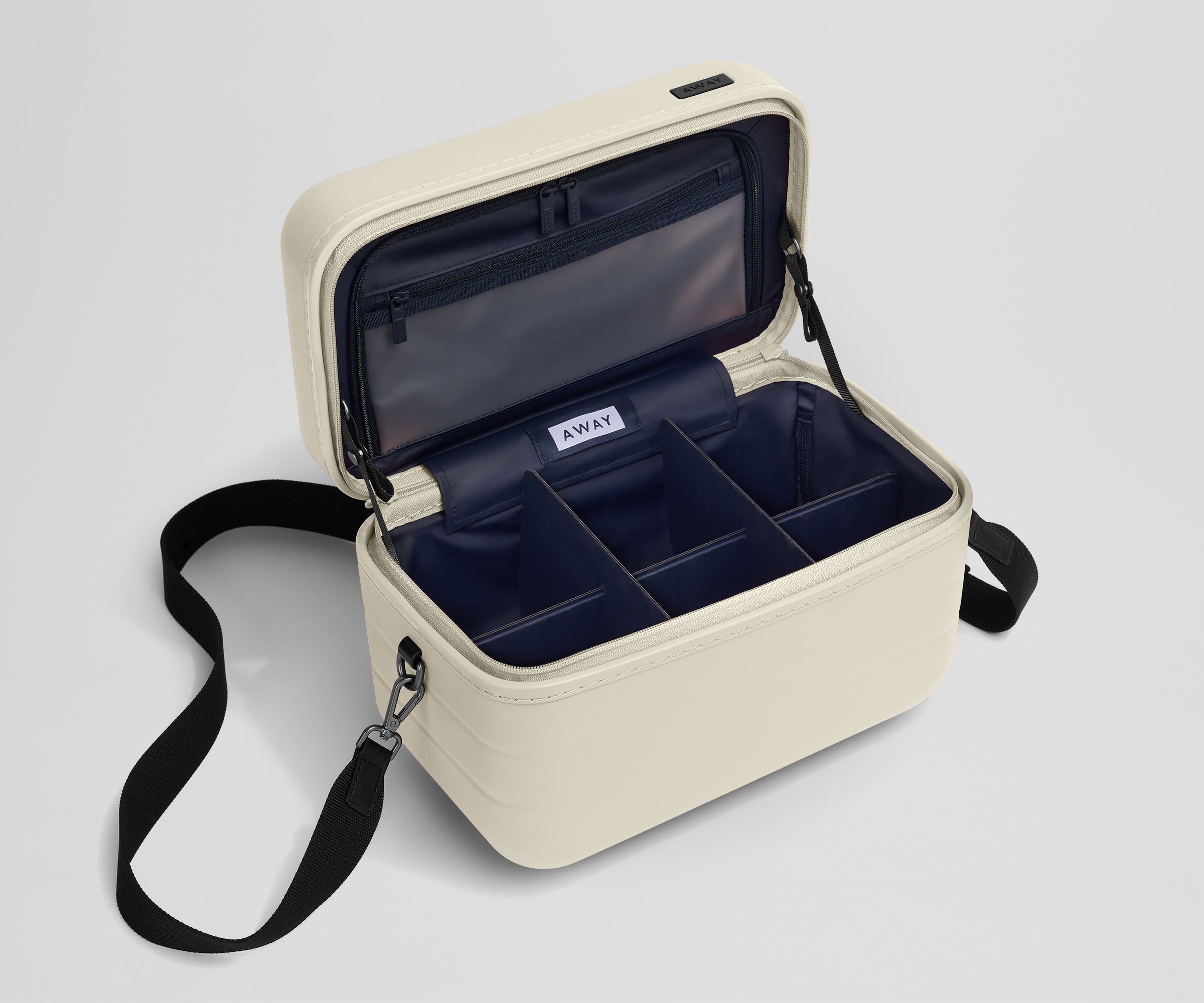 The Train Case in Salt White
