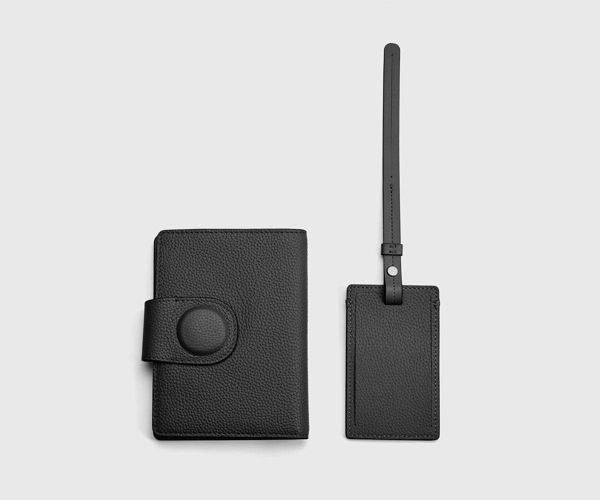Travel ID Duo in Jet Black/Smokey Taupe