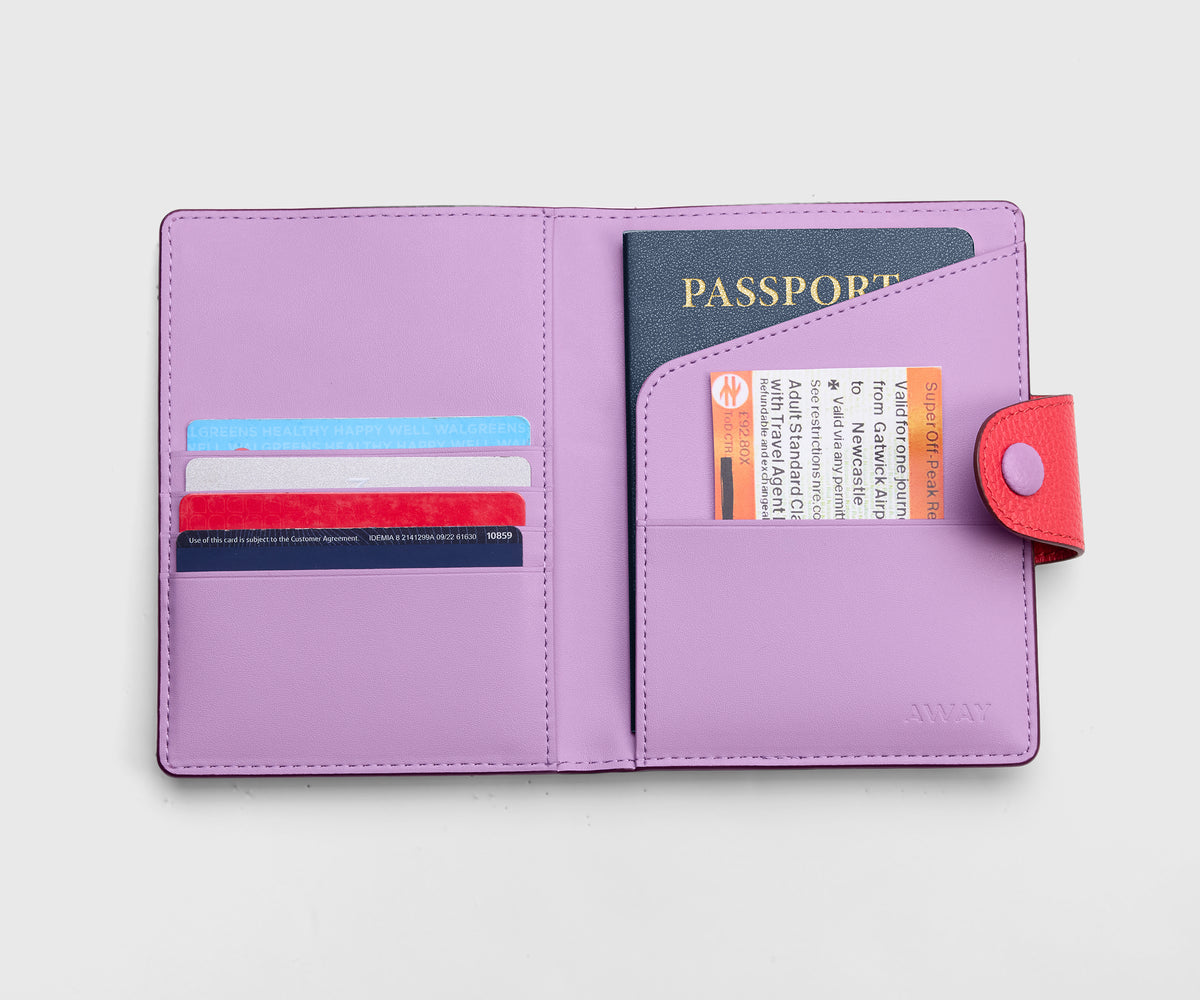 Travel ID Duo in Cherry Red/Electric Iris