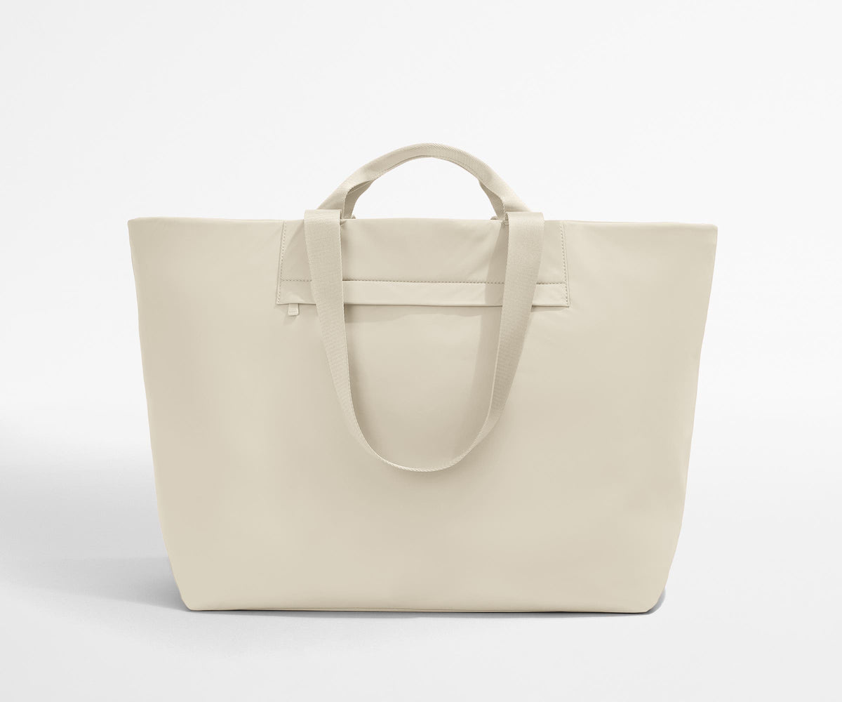 Front view of the Large Featherlight Tote with the handles and shoulder straps