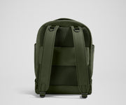 Back view of the Diaper Backpack showing the padded shoulder straps and trolley sleeve