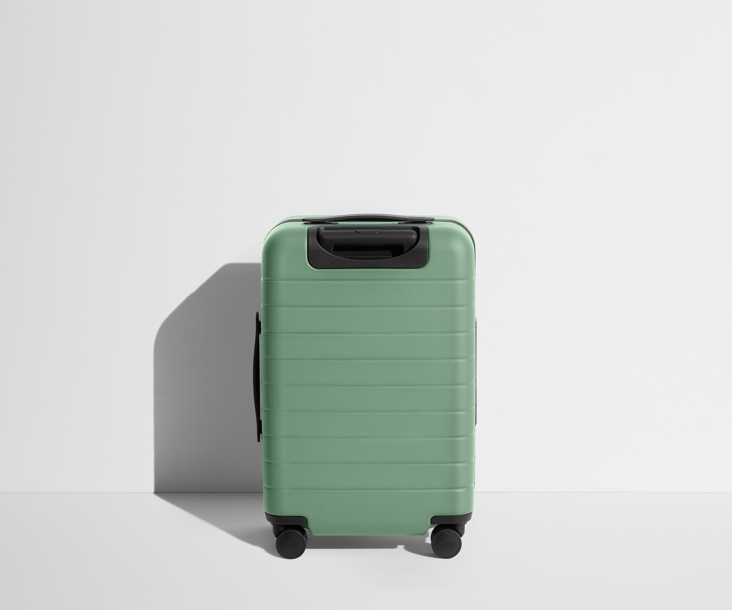 Back product view of The Carry-On suitcase in Sea Green
