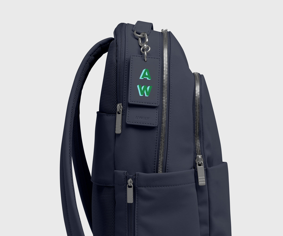 Slim Commuter Backpack in Navy Blue